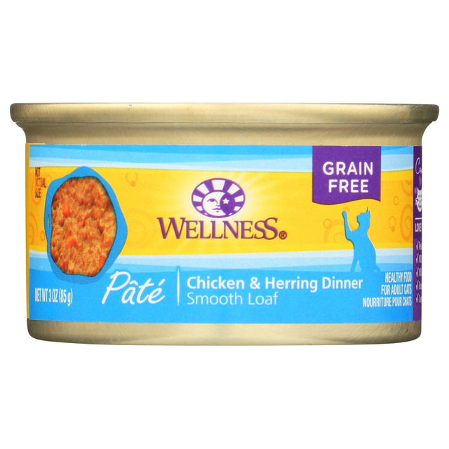WELLNESS: Complete Health Pate Chicken and Herring Dinner Cat Food, 3 oz - Sunshine Co Op. - #tag1# - #tag2# - #tag3# - #tag4#