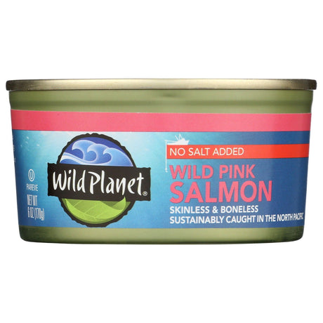 WILD PLANET: Alaska Pink Salmon No Salt, 6 oz - Sunshine Co Op. - #tag1# - #tag2# - #tag3# - #tag4#