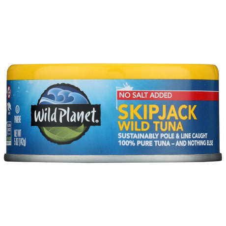 WILD PLANET: Skipjack Wild Tuna No Salt Added, 5 oz - Sunshine Co Op. - #tag1# - #tag2# - #tag3# - #tag4#