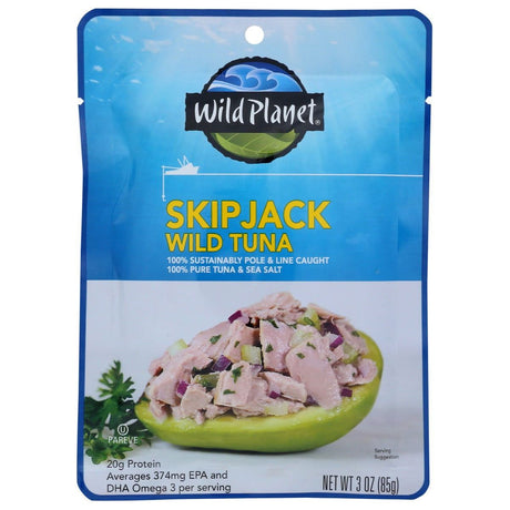 WILD PLANET: Skipjack Wild Tuna Pouch, 3 oz - Sunshine Co Op. - #tag1# - #tag2# - #tag3# - #tag4#