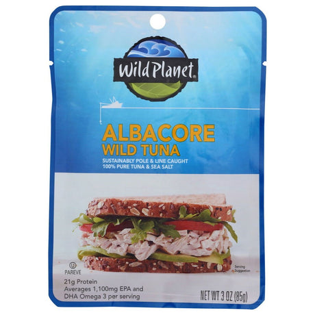 WILD PLANET: Wild Albacore Tuna Pouch, 3 oz - Sunshine Co Op. - #tag1# - #tag2# - #tag3# - #tag4#