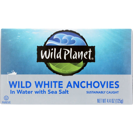 WILD PLANET: Wild White Anchovies In Water, 4.4 oz - Sunshine Co Op. - #tag1# - #tag2# - #tag3# - #tag4#