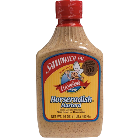 WOEBER: Horseradish Mustard, 16 oz - Sunshine Co Op. - #tag1# - #tag2# - #tag3# - #tag4#