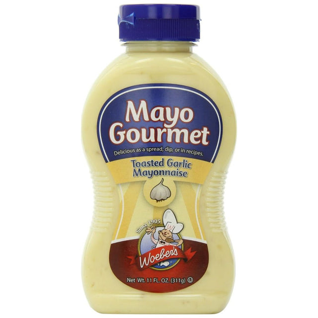 WOEBER: Mayo Toasted Garlic, 11 oz - Sunshine Co Op. - #tag1# - #tag2# - #tag3# - #tag4#