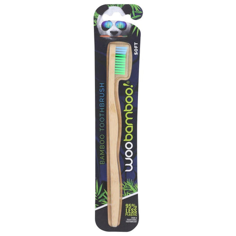 WOOBAMBOO: Standard Handle Soft Bristle Toothbrush, 1 ea - Sunshine Co Op. - #tag1# - #tag2# - #tag3# - #tag4#