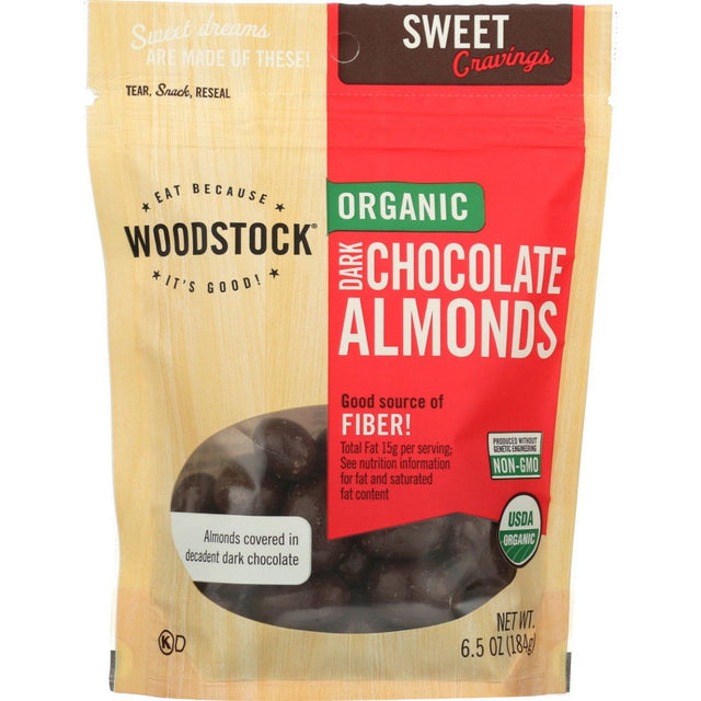 WOODSTOCK: Organic Dark Chocolate Almond, 6.5 oz - Sunshine Co Op. - #tag1# - #tag2# - #tag3# - #tag4#