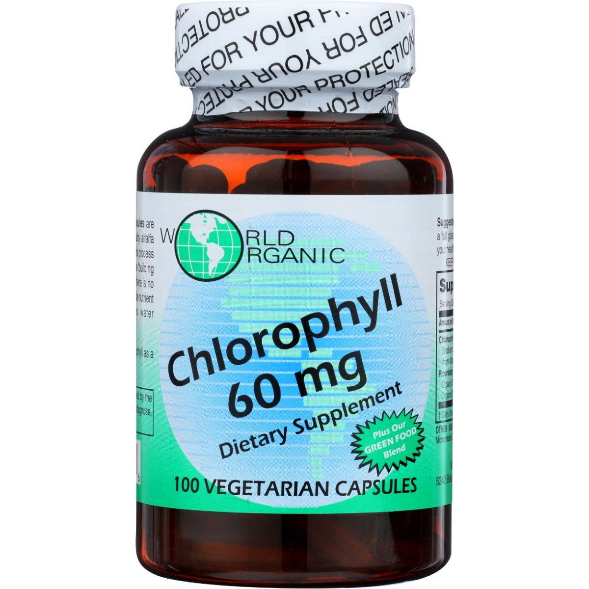WORLD ORGANIC: Chlorophyll 60mg, 100 cp - Sunshine Co Op. - #tag1# - #tag2# - #tag3# - #tag4#