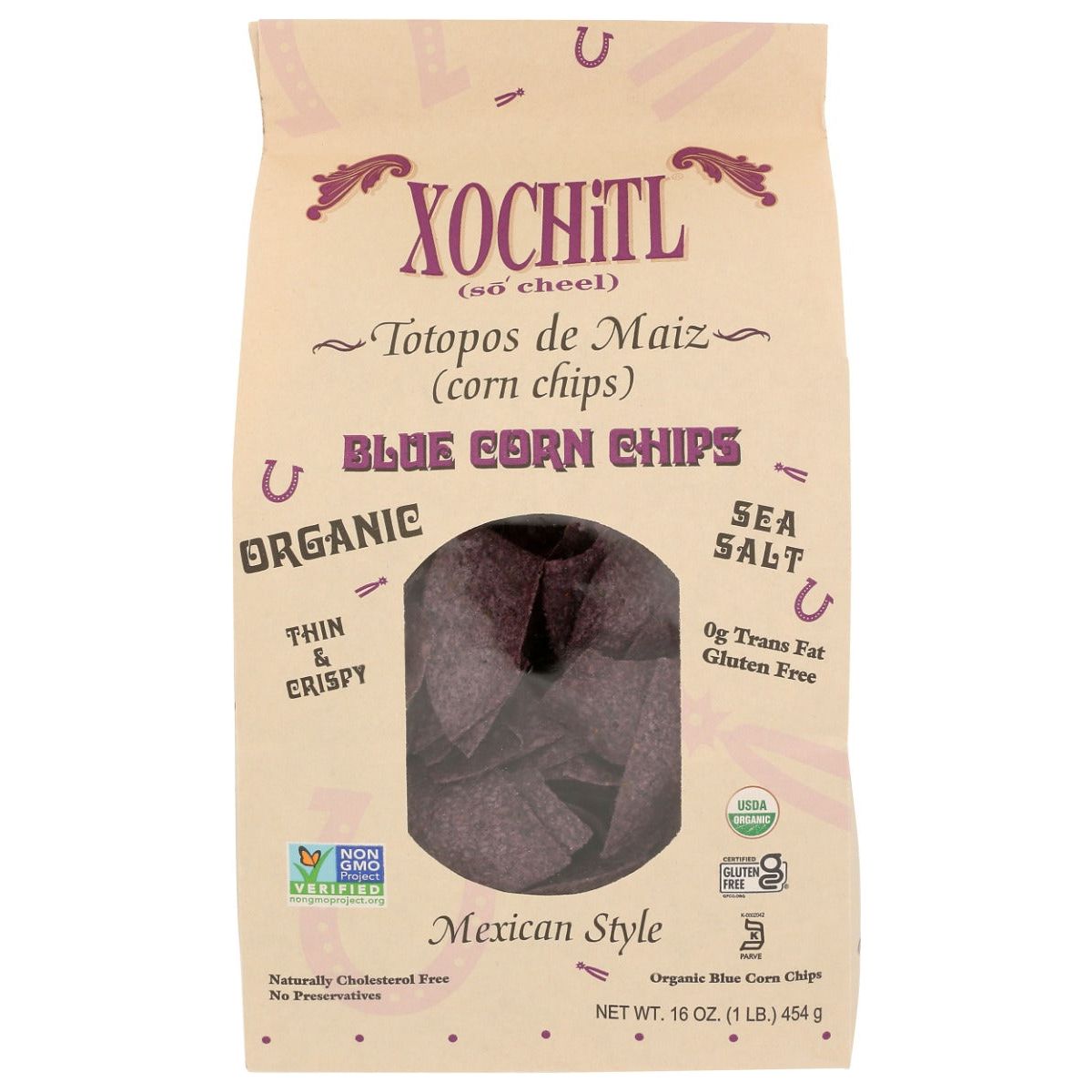 XOCHITL: Corn Chips Organic Blue Corn, 16 oz - Sunshine Co Op. - #tag1# - #tag2# - #tag3# - #tag4#