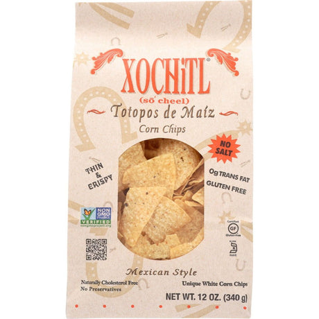 XOCHITL: No Salt Corn Chips, 12 oz - Sunshine Co Op. - #tag1# - #tag2# - #tag3# - #tag4#