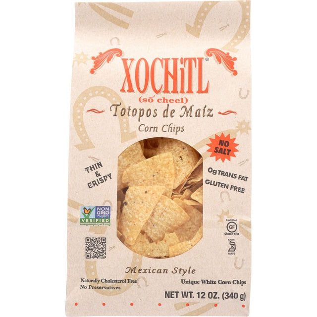 XOCHITL: No Salt Corn Chips, 12 oz - Sunshine Co Op. - #tag1# - #tag2# - #tag3# - #tag4#