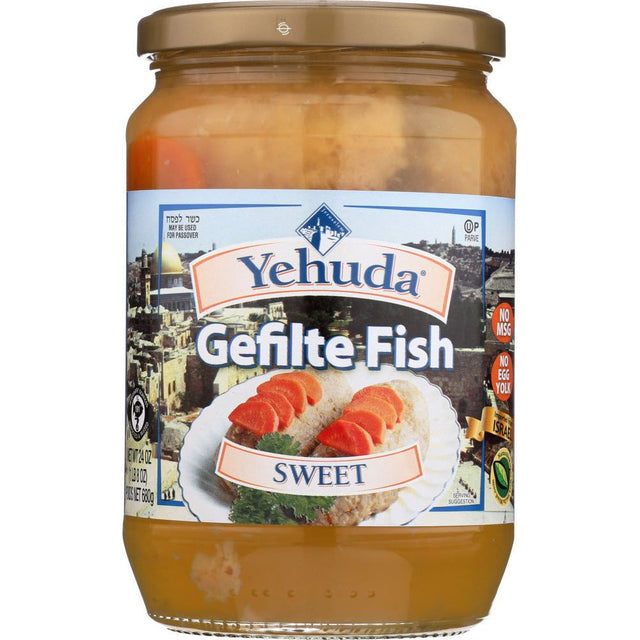 YEHUDA: Gefilte Fish Sweet, 24 oz - Sunshine Co Op. - #tag1# - #tag2# - #tag3# - #tag4#