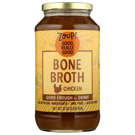 ZOUP GOOD REALLY: Bone Broth Chicken, 32 oz - Sunshine Co Op. - #tag1# - #tag2# - #tag3# - #tag4#