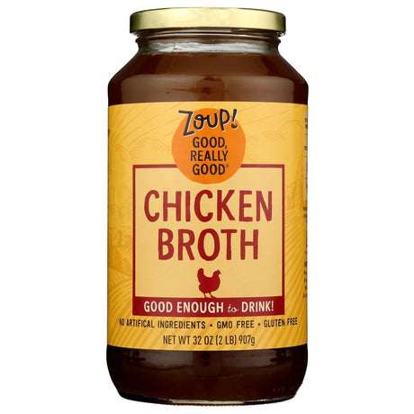 ZOUP GOOD REALLY: Chicken Soup Broth, 31 oz - Sunshine Co Op. - #tag1# - #tag2# - #tag3# - #tag4#