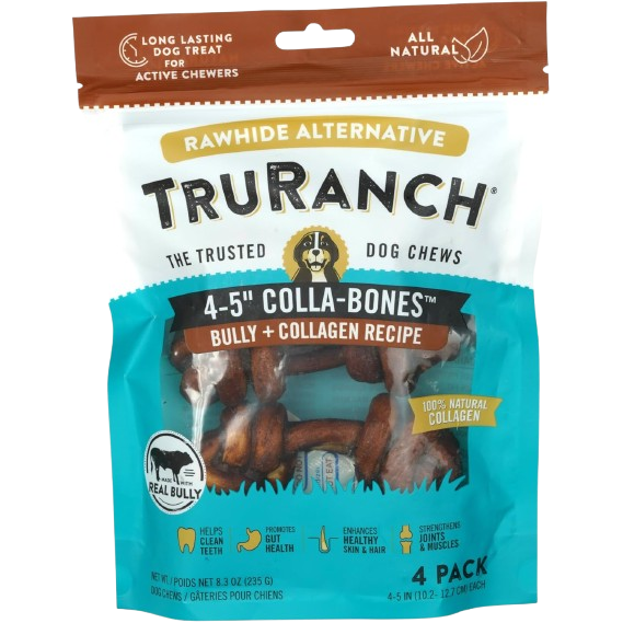 TRURANCH: Collagen Bones Dog Treat, 4 pk
