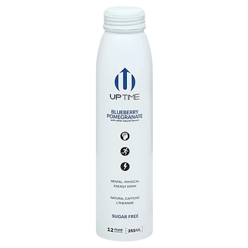 UPTIME: Blueberry Pomegranate Zero Sugar Energy Drink, 12 fo