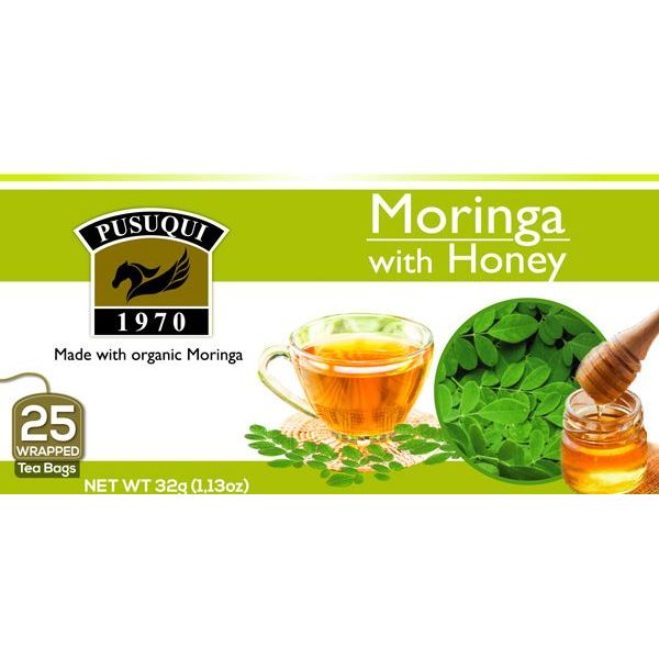 PUSUQUI: Moringa With Honey Tea, 25 bg