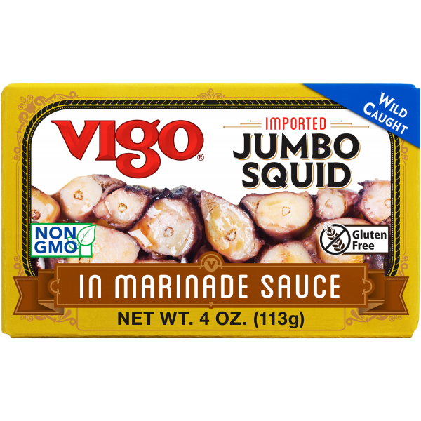 VIGO: Marinade Jumbo Squid, 4 oz