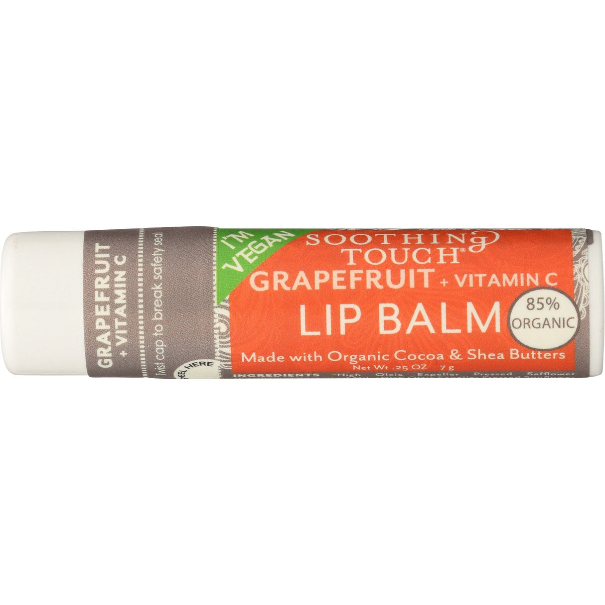SOOTHING TOUCH: Grapefruit Vitamin C Vegan Lip Balm, 0.25 oz