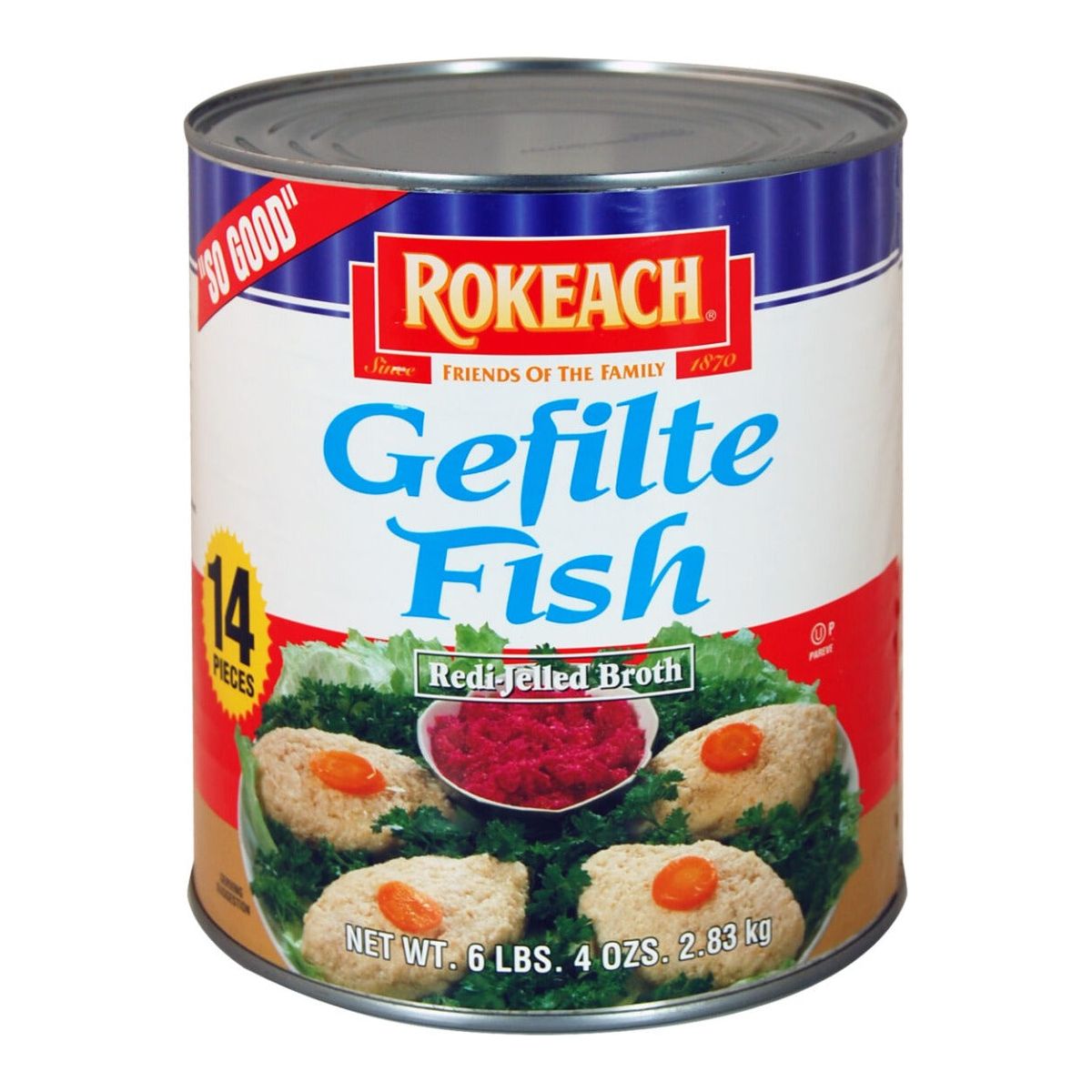 ROKEACH: Gefilte Fish 14 Pc, 6.25 lb