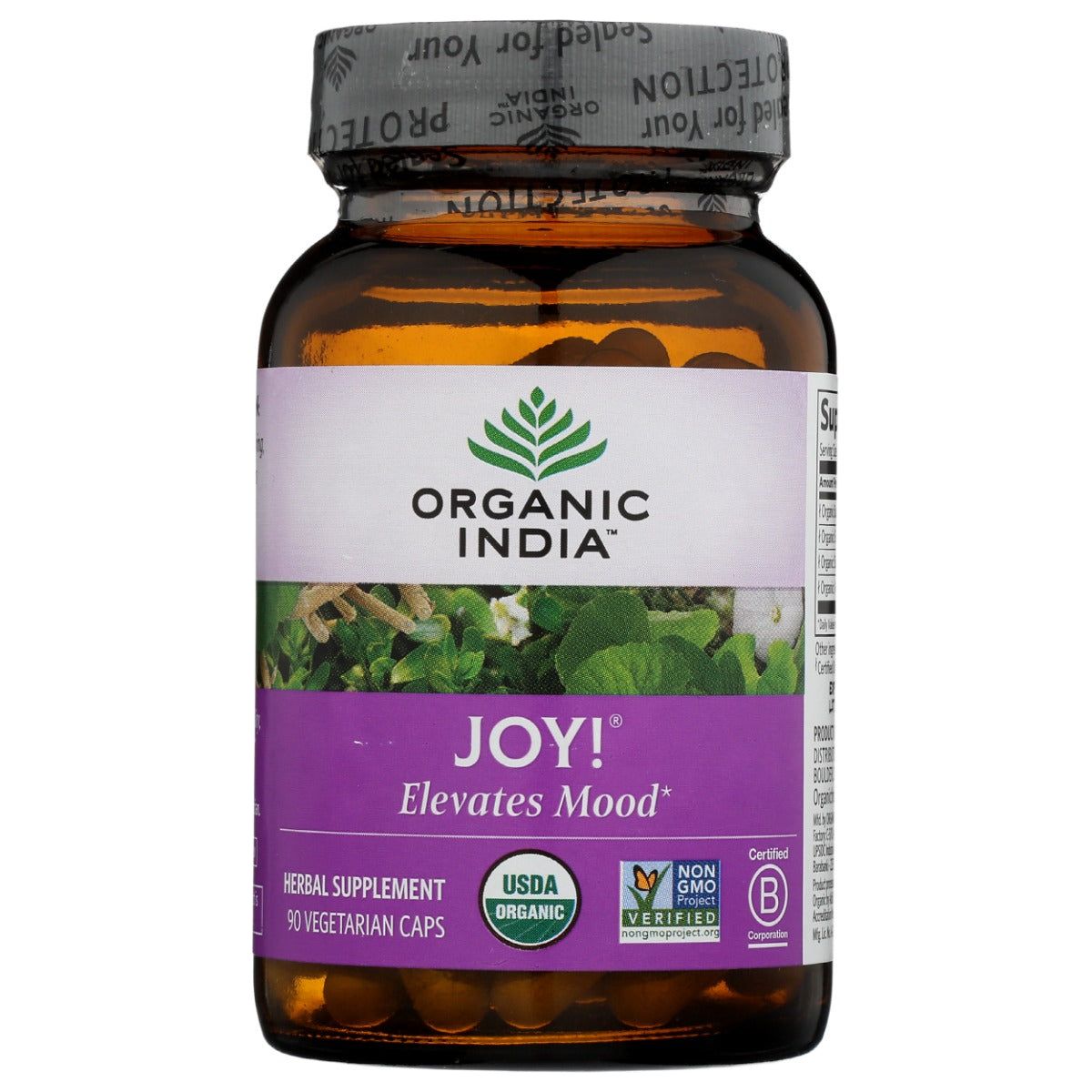 ORGANIC INDIA: Joy Mood Support Supplement, 90 cp