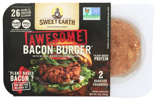 SWEET EARTH: Awesome Bacon Burger, 8 oz