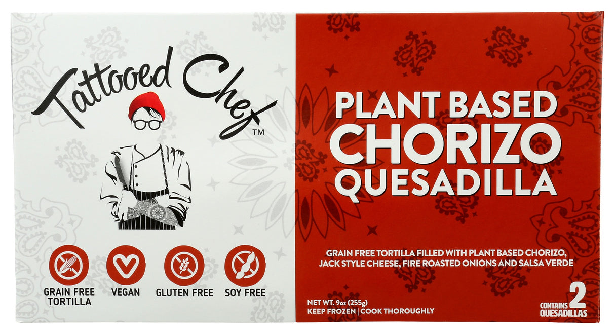 TATTOOED CHEF: Plant Based Chorizo Quesadilla, 9 oz