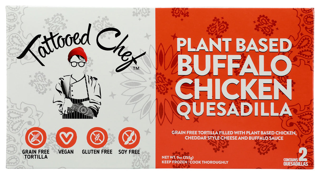 TATTOOED CHEF: Plant Based Buffalo Chicken Quesadilla, 9 oz