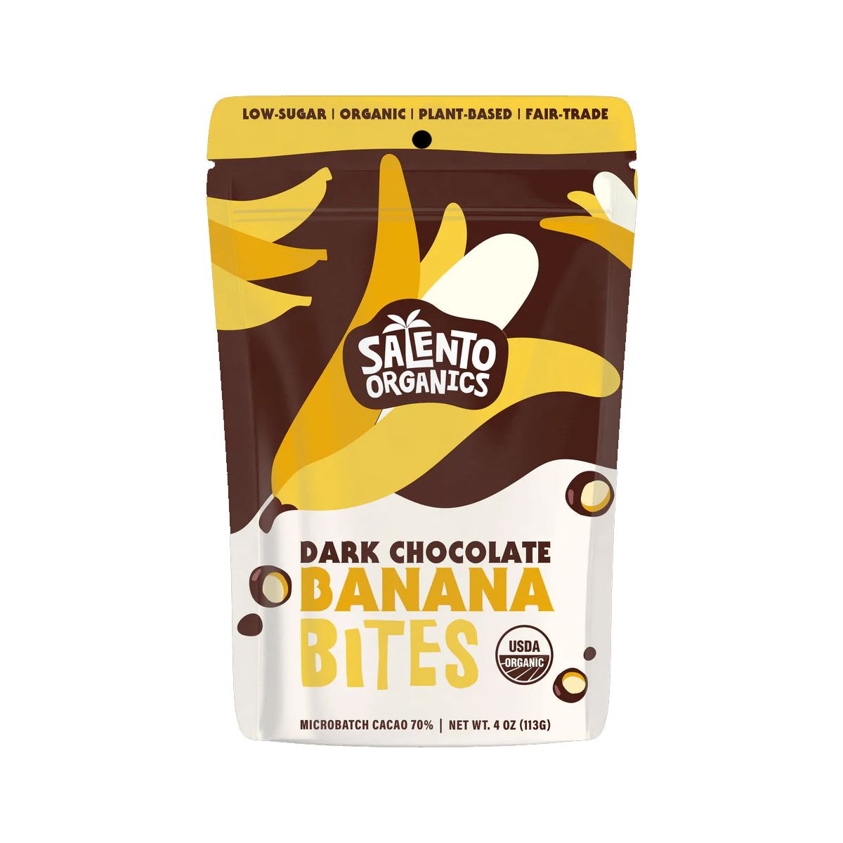 SOLENTO ORGANICS: Dark Chocolate Banana Bites, 4 oz