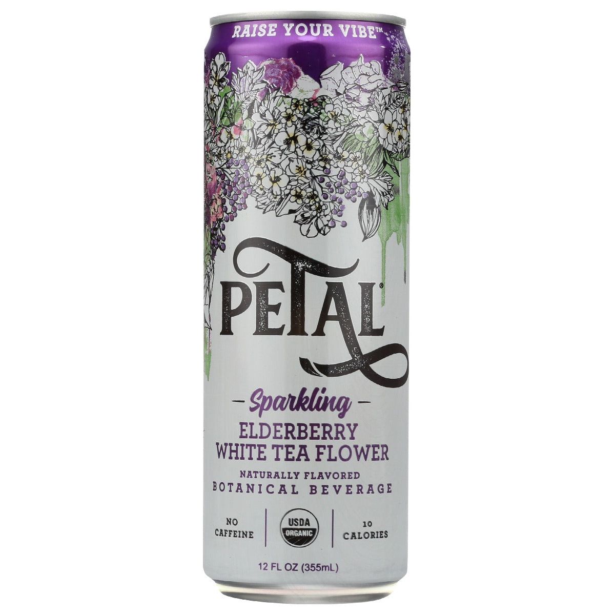 PETAL: Sparkling Elderberry White Tea Flower, 12 fo