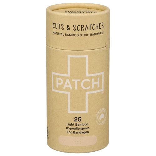 PATCH: Natural Bamboo Strip Bandages, 25 pc