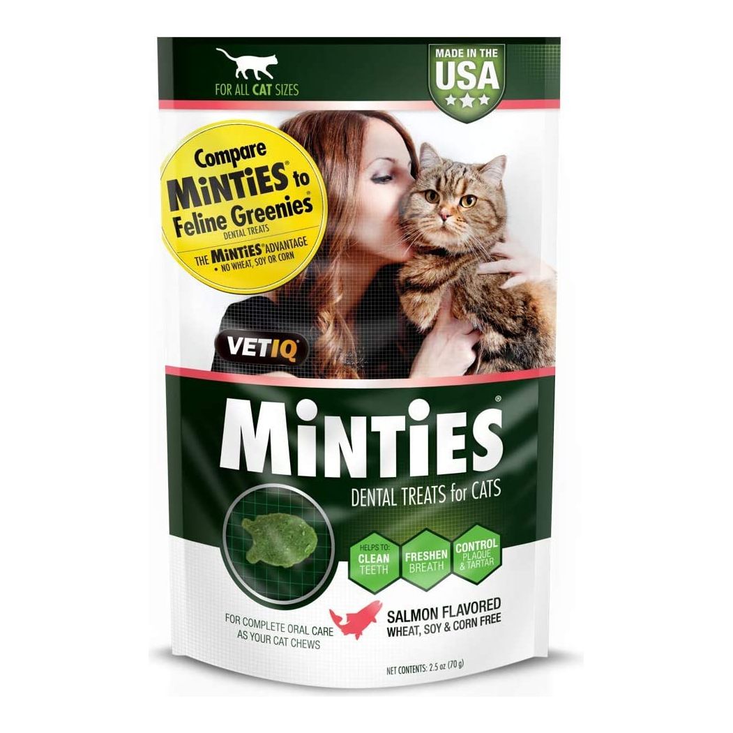 VETIQ: Salmon Minties Dental Cat Treats, 2.5 oz