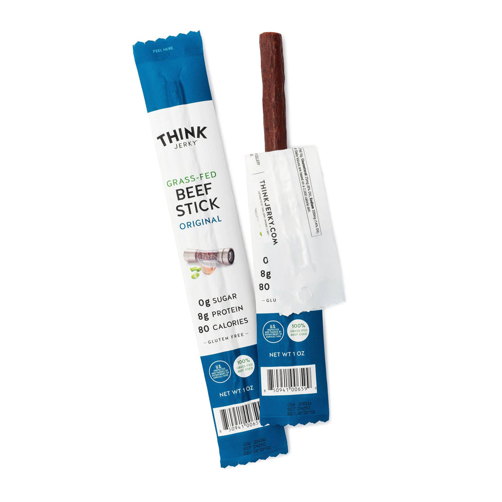 THINK JERKY: Stick Beef Original Grassfed, 1 OZ