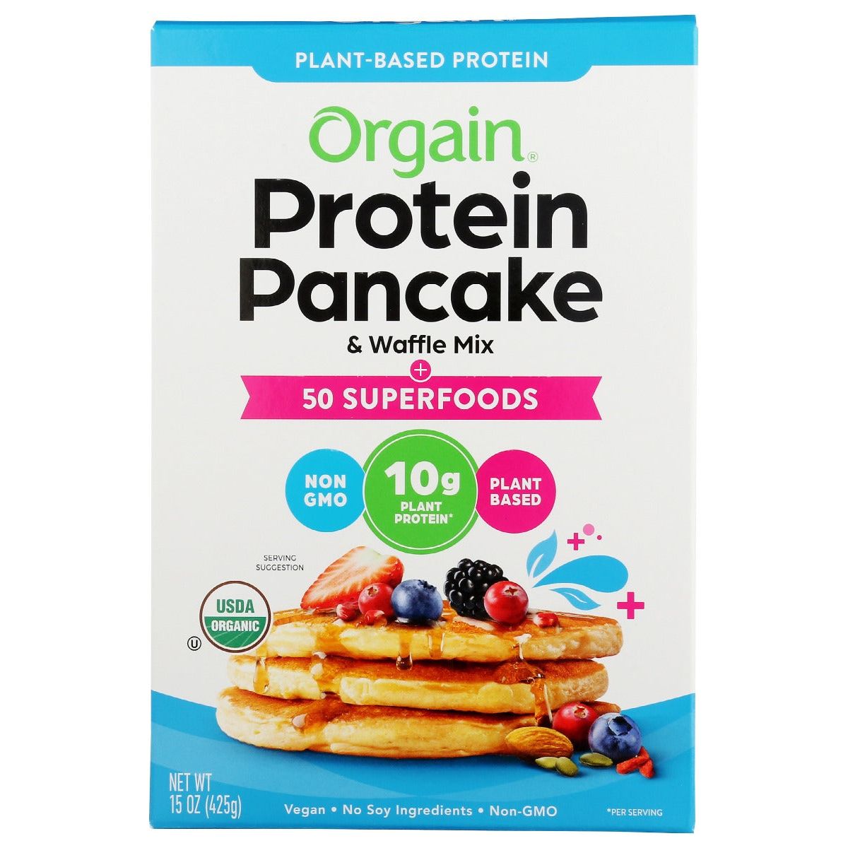ORGAIN: Prtn Pnck Wfl Mix 50sprfd, 15 oz