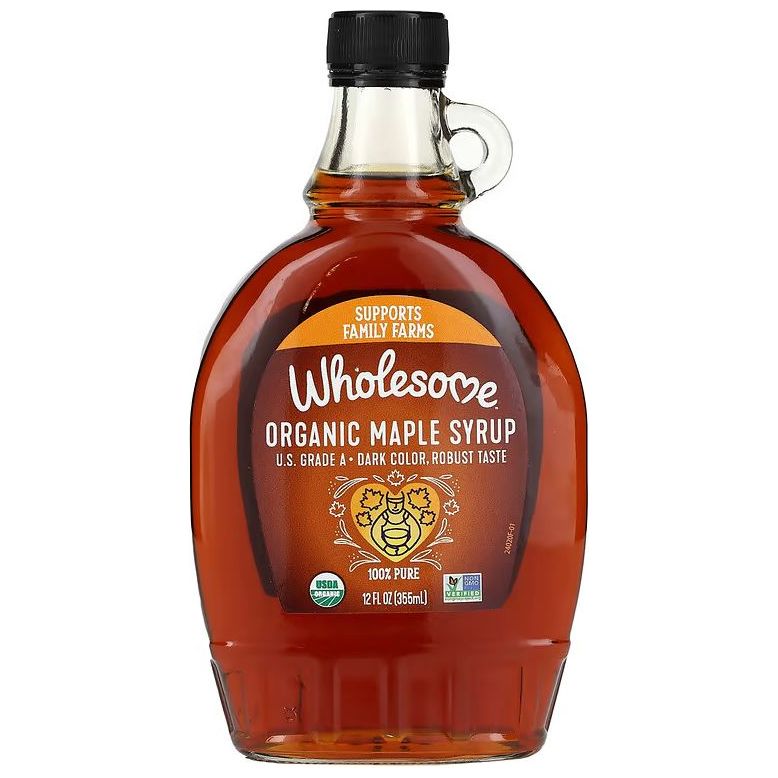 WHOLESOME: Organic Maple Syrup Dark, 12 fo