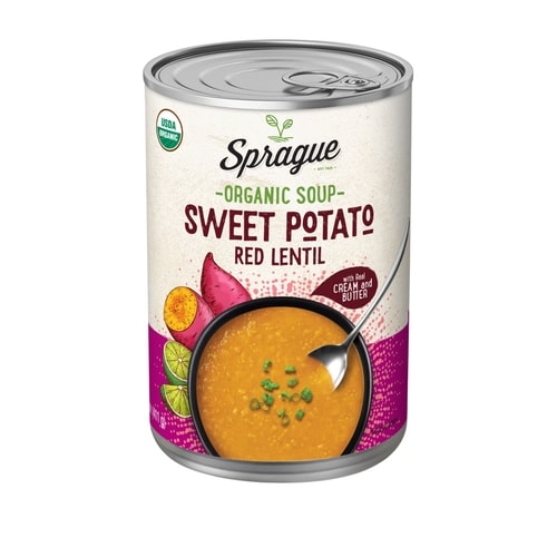 SPRAGUE: Organic Sweet Potato Red Lentil Soup, 14.5 oz