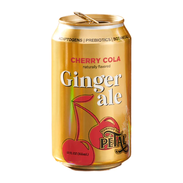 PETAL: Cherry Cola Ginger Ale Soda, 12 fo
