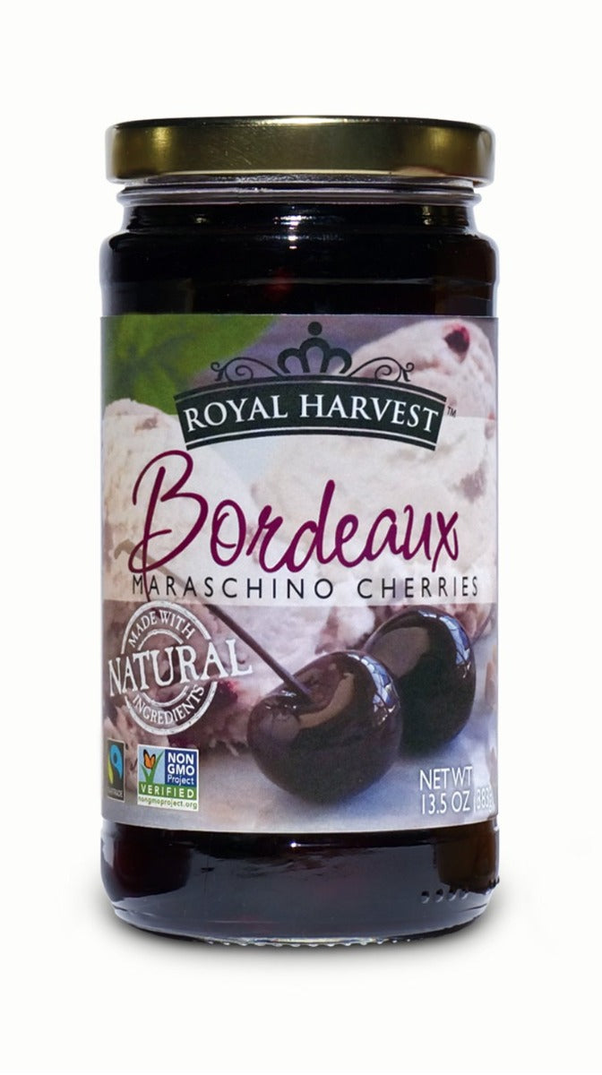 ROYAL CHERRY: Bordeaux Maraschino Cherries, 13.5 oz