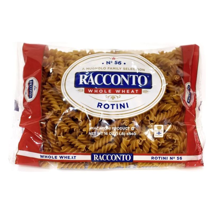RACCONTO: Whole Wheat Rotini Spring Pasta, 16 oz