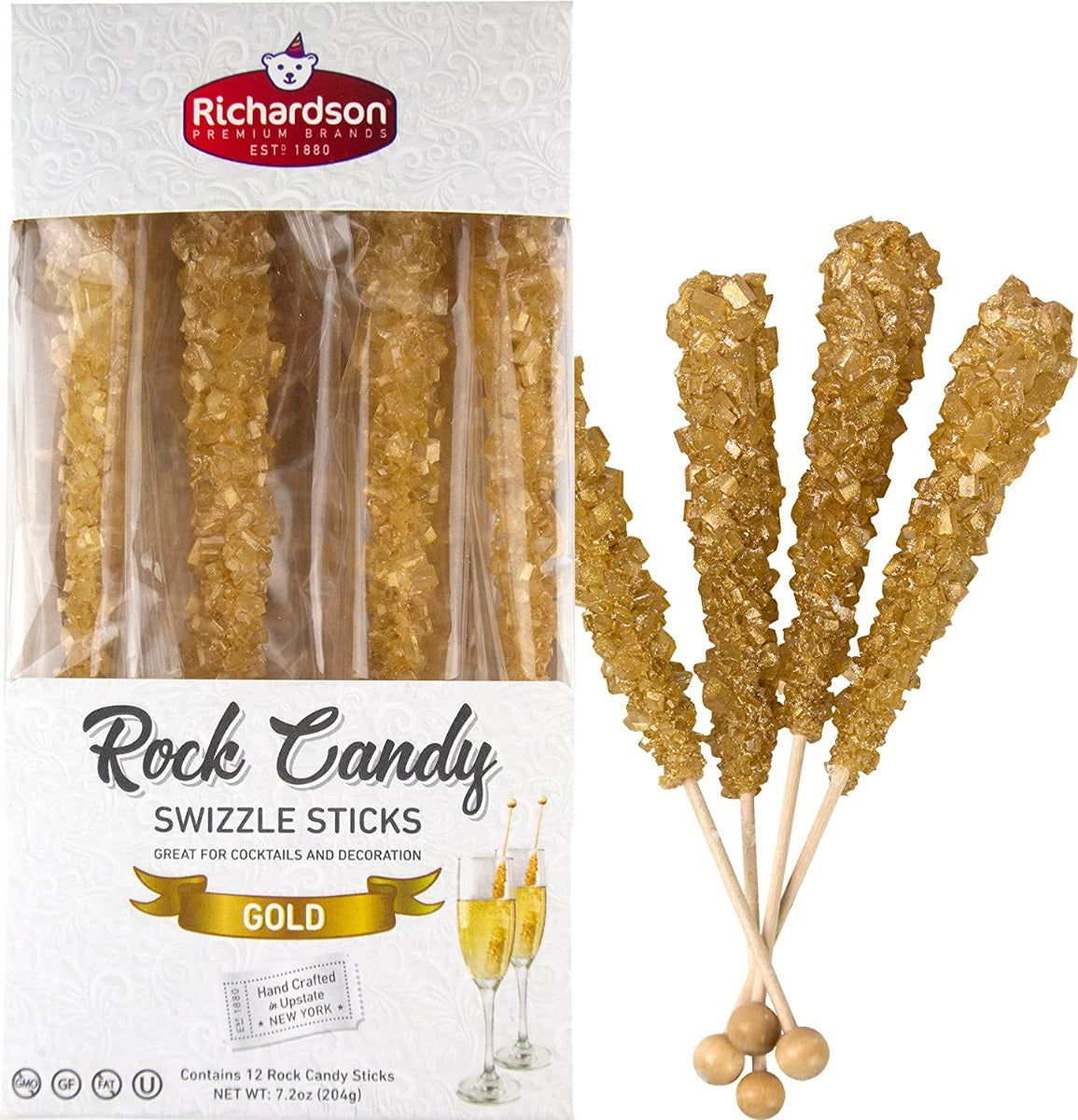 RICHARDSON BRANDS: Rock Candy Wedding Gold 12pk, 7.2 oz