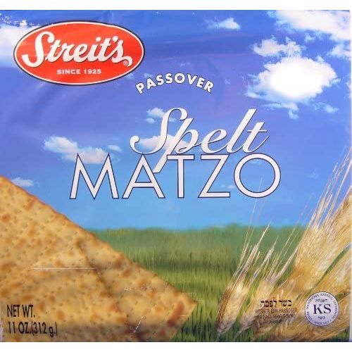 STREITS: Spelt Matzo Passover, 11 oz