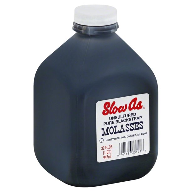 SLOW AS MOLASSES: Pure Blackstrap Molasses, 32 oz