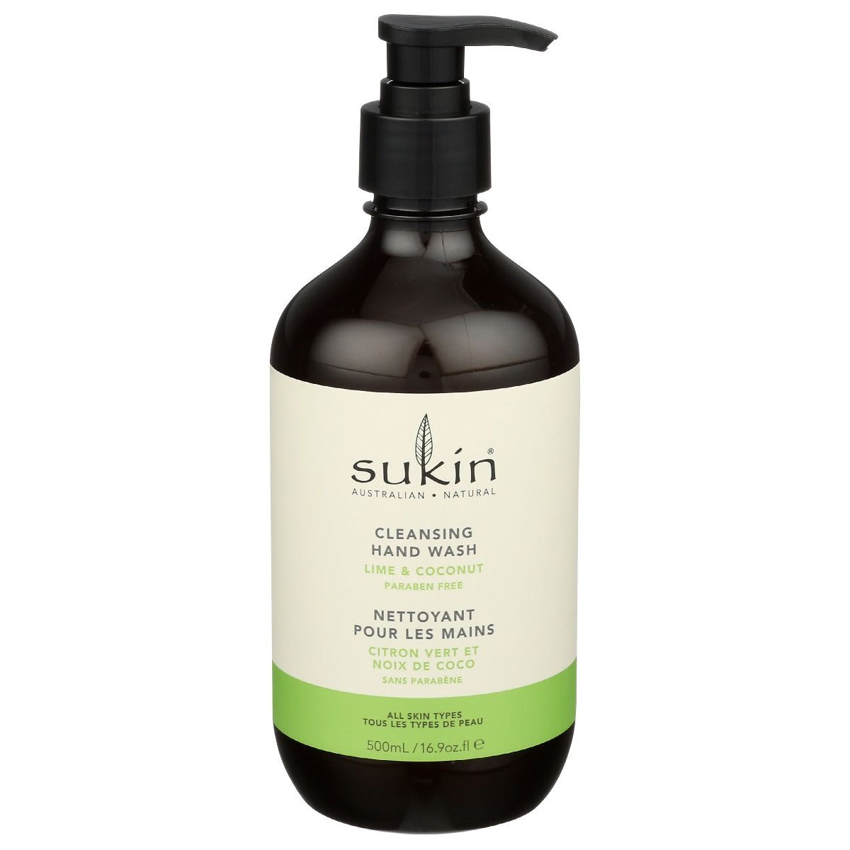 SUKIN: Lime Coconut Cleansing Hand Wash, 16.9 fo