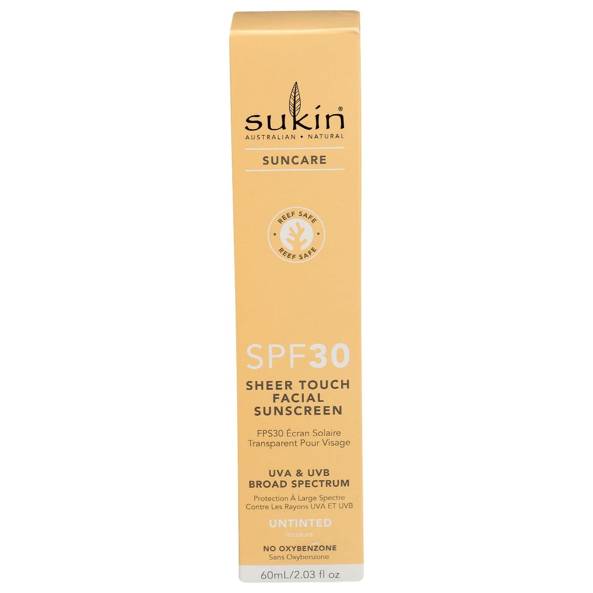 SUKIN: Sheer Touch Facial Sunscreen Spf 30, 2.03 fo
