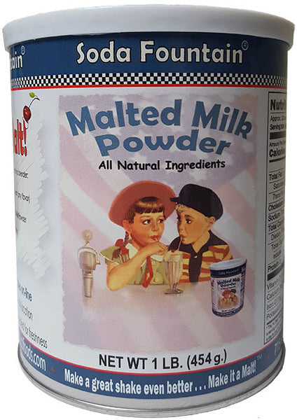 SODA FOUNTAIN: Malted Milk Powder, 16 oz