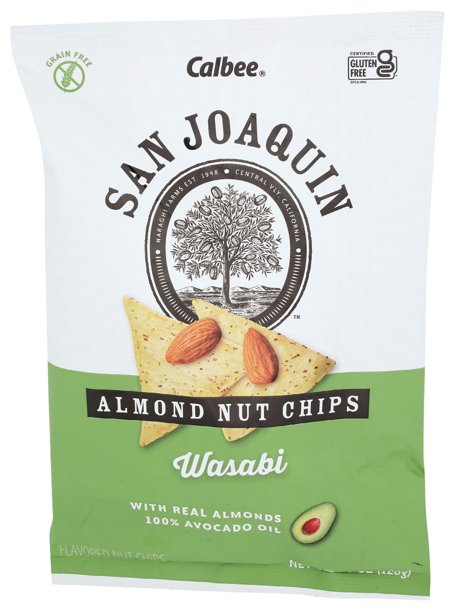 SAN JOAQUIN: Wasabi Almond Nut Chips, 4.5 oz
