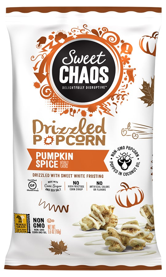 SWEET CHAOS: Drizzled Popcorn Pumpkin Spice, 5.5 oz