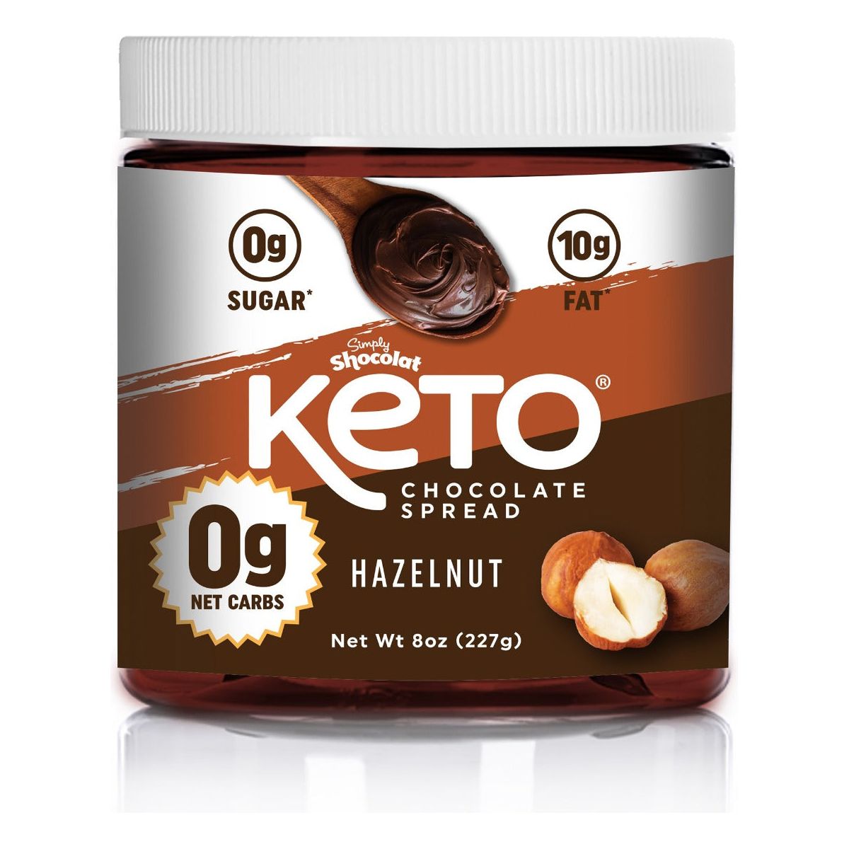 SHOCOLAT: Keto Hazelnut Chocolate Spread, 8 oz