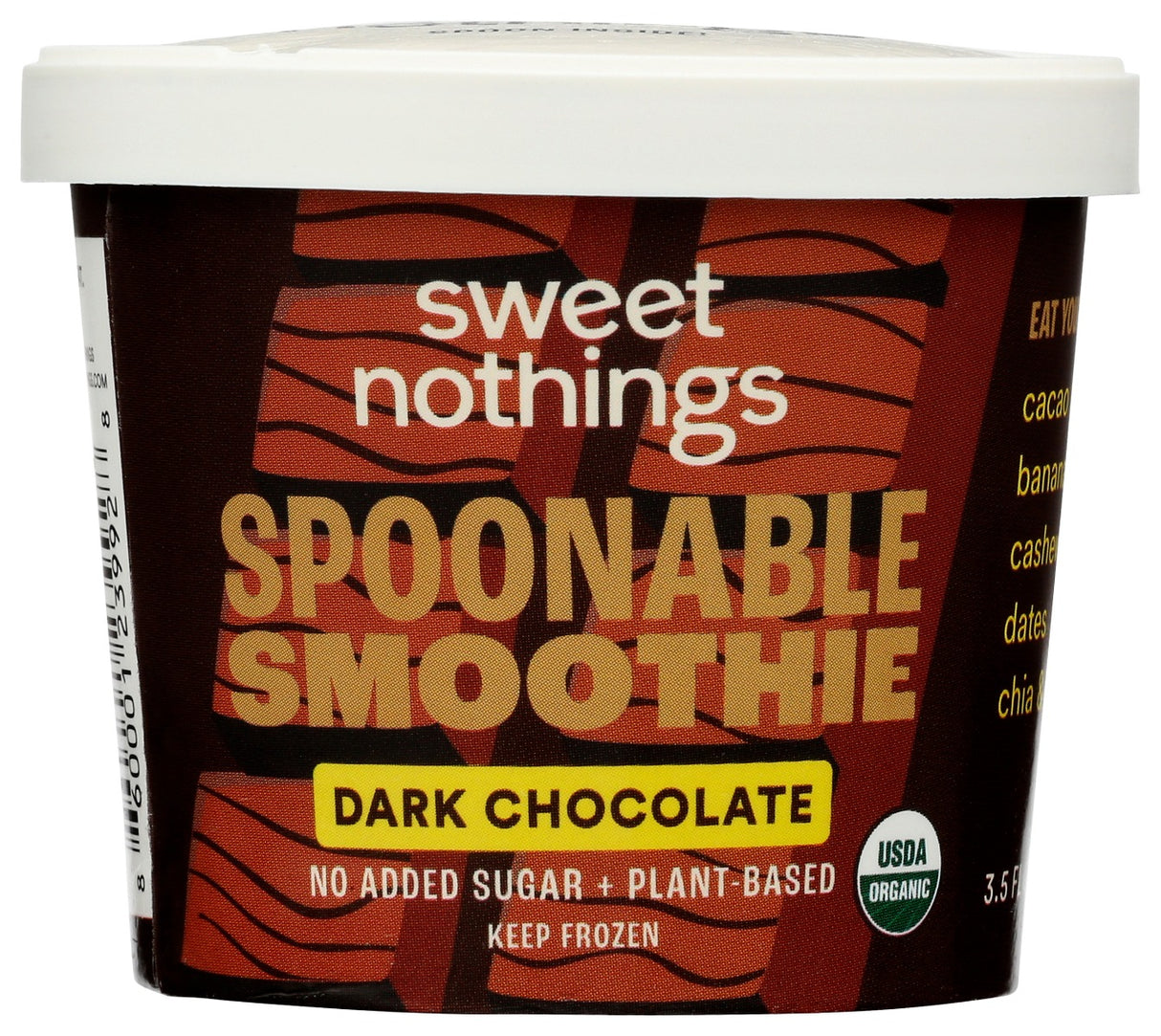 SWEET NOTHINGS: Spoonable Smoothie Dark Chocolate, 3.5 oz