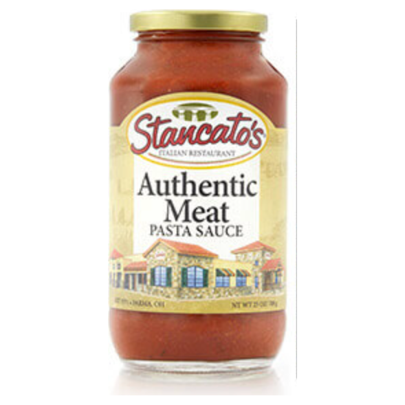 STANCATOS: Sauce Meat Authentic, 25 OZ