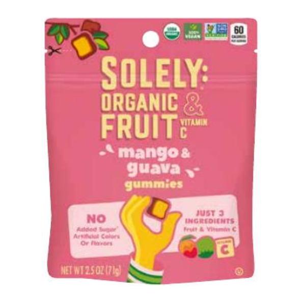SOLELY: Gummies Mango And Guava, 2.5 oz
